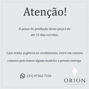 Pingente retangular com correntinha 2,2 x 0,5 cm - Linha Laser - Imagem 3