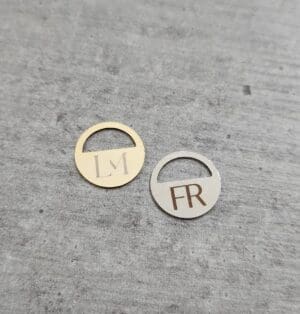 Etiqueta Redonda 1,2 cm com passante - Linha Laser - Imagem 2