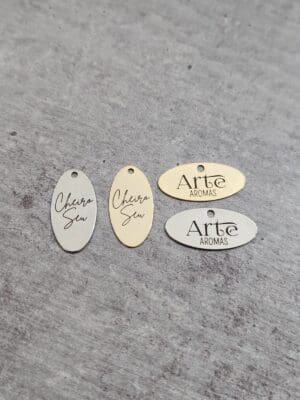 Etiqueta Oval 2,0x1,0 cm  - Linha Laser