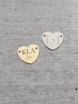 Etiqueta Coração 1,5 x 1,4 cm - Linha Laser