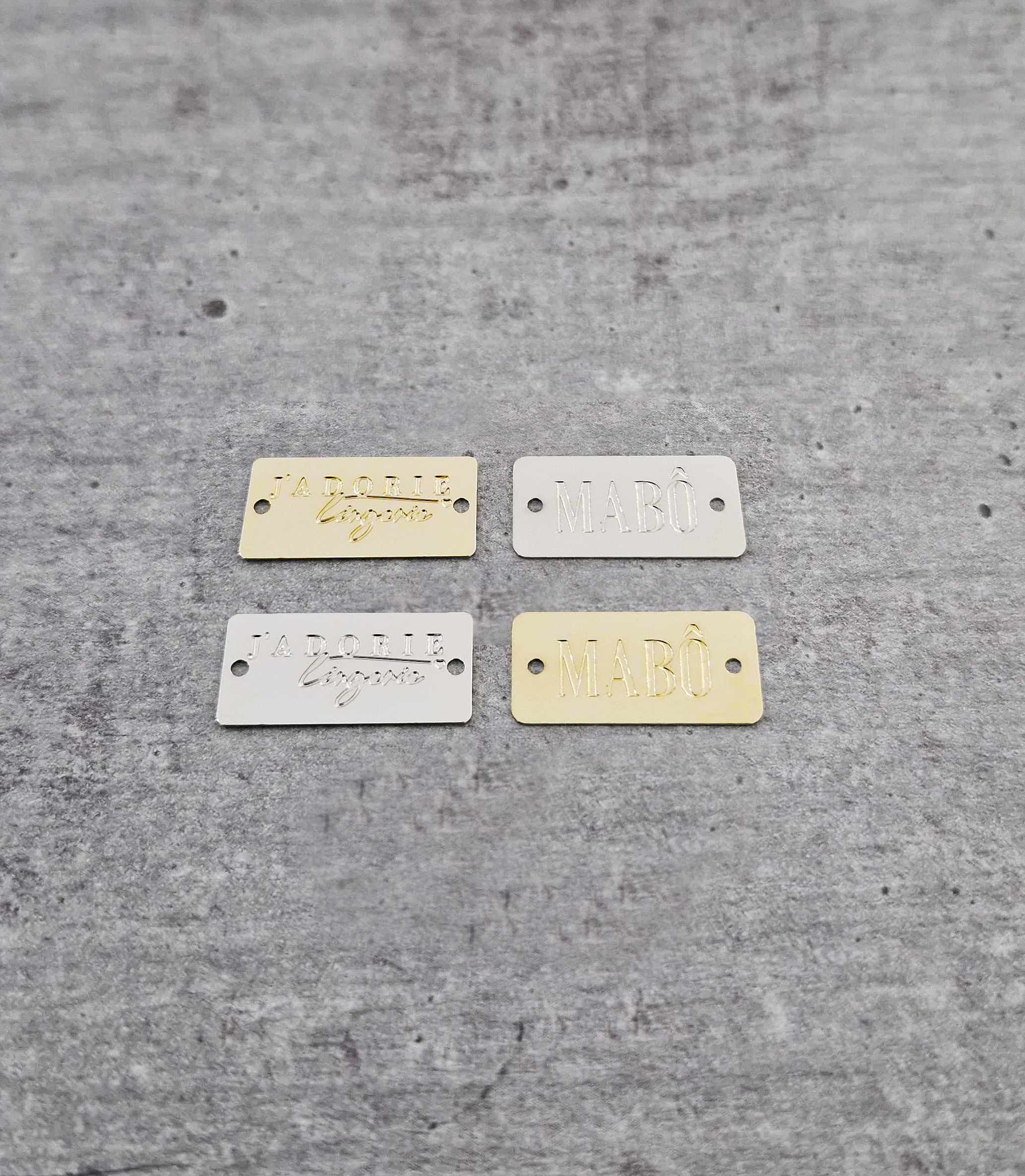 2,0 x 1,0 Etiqueta retangular 2,0 x 1,0 cm - Linha Luxo - Imagem 1