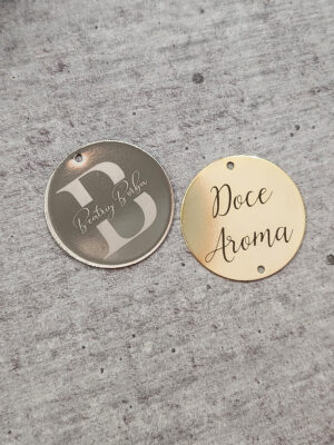 Etiqueta Redonda 2,4 cm -  Linha Laser