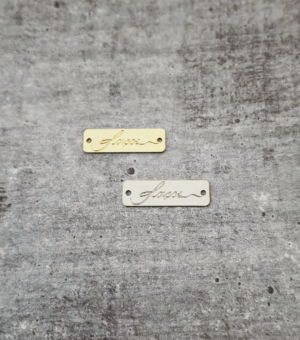 Etiqueta retangular 2,5 x 0,7 cm - Linha Luxo