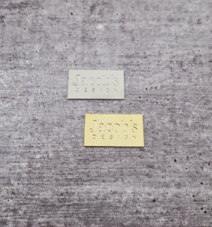 Etiqueta retangular 2,5 x 1,5 cm - sem furo - Linha Luxo