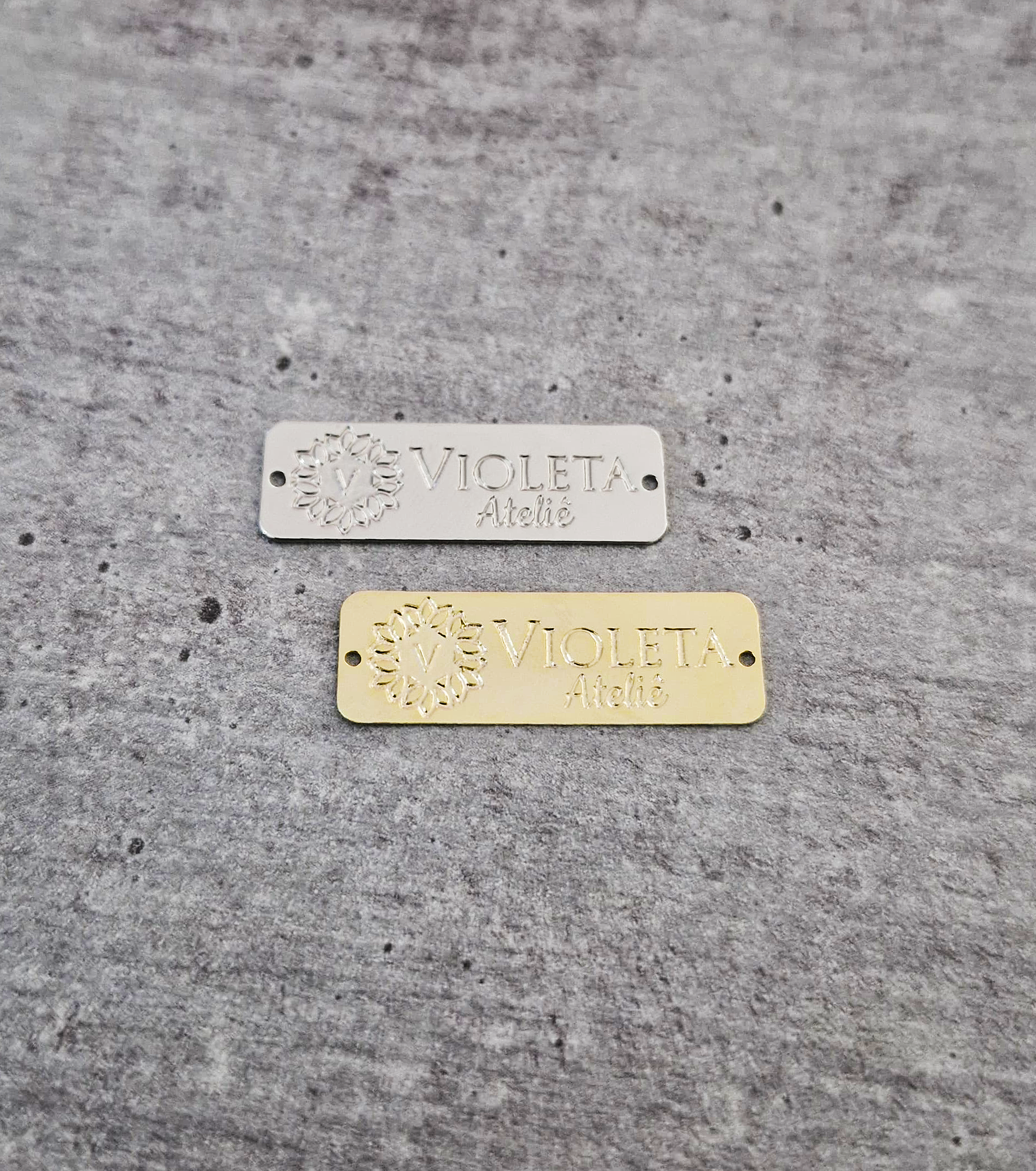 3,0 x 1,0 Etiqueta retangular 3,0 x 1,0 cm - Linha Luxo - Imagem 1