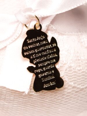 Pingente Oração do Santo Anjo - 2,0cm - Imagem 2