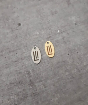 Etiqueta Oval 1,1 x 0,6 cm - Linha Laser