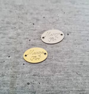 Etiqueta Oval 1,5 x 1,0 cm - Linha Luxo