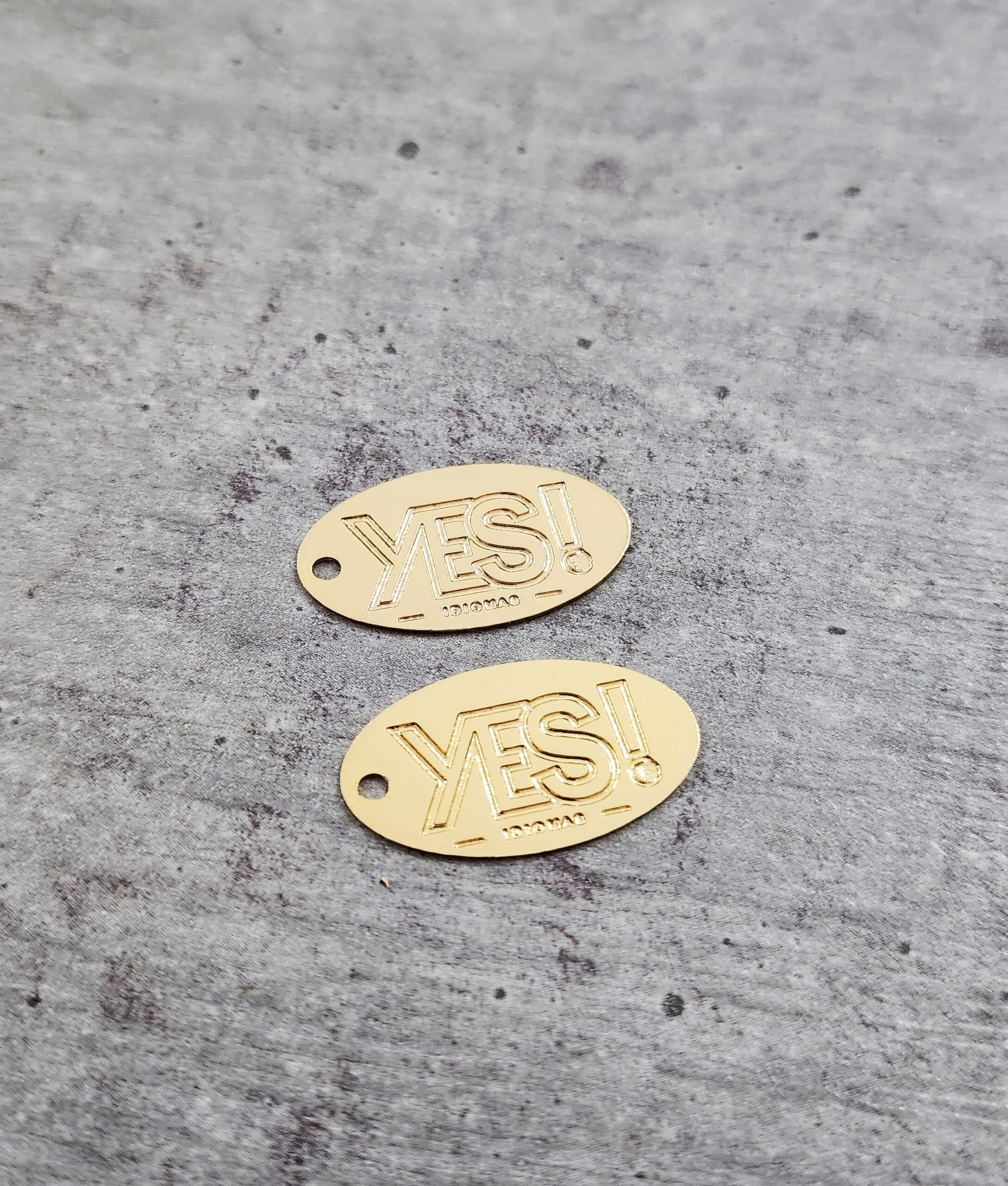 Sem Título-4 Etiqueta Oval 2,0 x 1,0 cm - Linha Luxo - Imagem 1