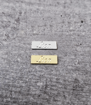 Etiqueta Retangular 1,5 x 0,5 cm - sem furo - Linha Luxo