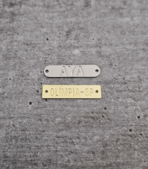 Etiqueta retangular 2,0 x 0,7 cm - Linha Luxo