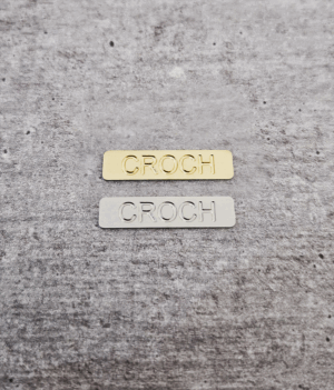 Etiqueta retangular 2,0 x 0,7 cm - sem furo - Linha Luxo