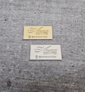 Etiqueta retangular 3,0 x 1,5 cm - sem furo - Linha Luxo