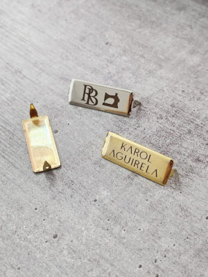 Etiqueta Retângular com garra 1,1 x 3,0 cm - Linha Laser