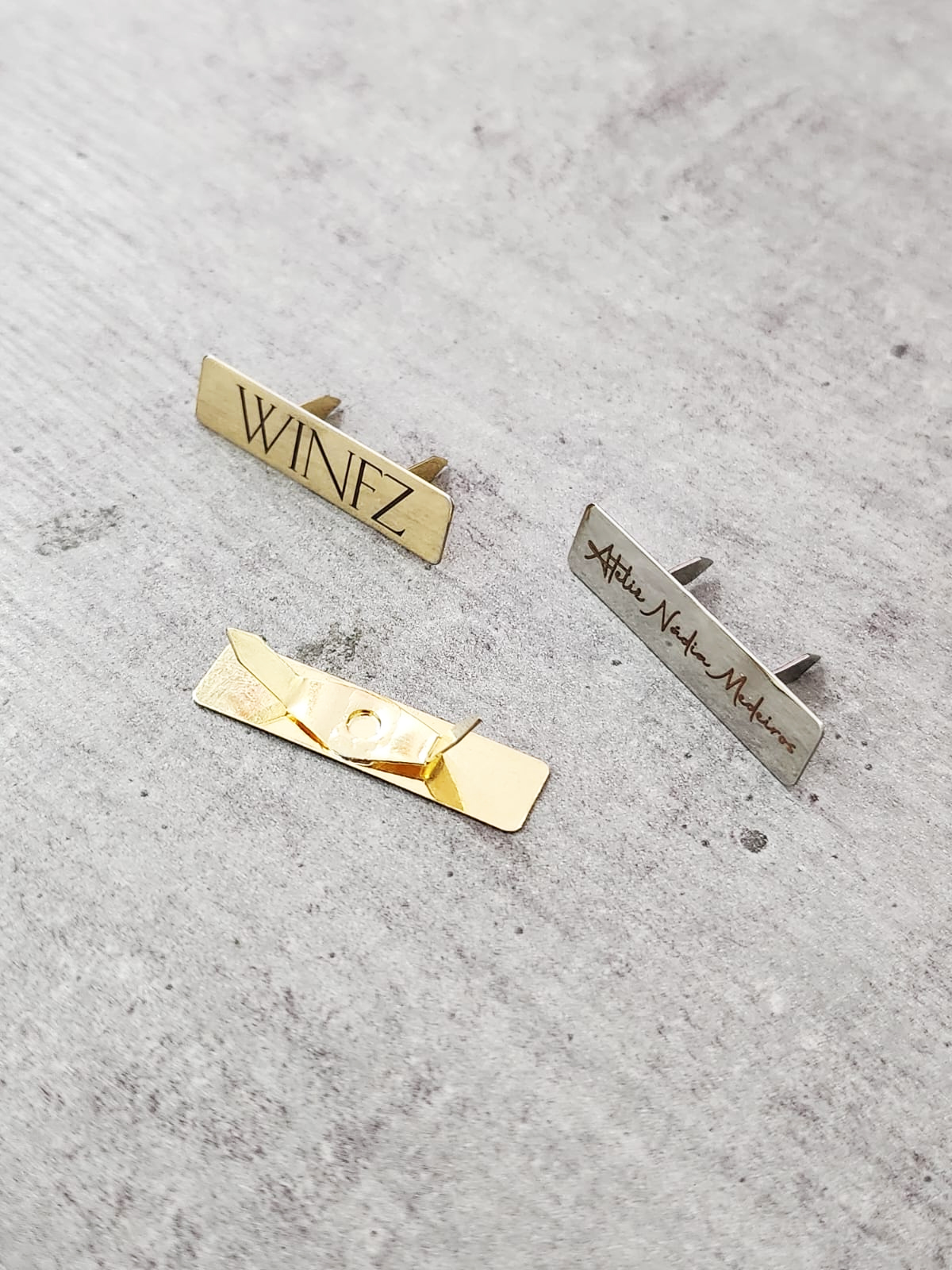 Sem Título-5 Etiqueta Retangular com garra 0,75 x 3,0 cm - Linha Laser - Imagem 1