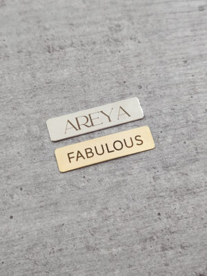 Etiqueta retangular 3,0 x 0,75 cm - sem furo - Linha Laser