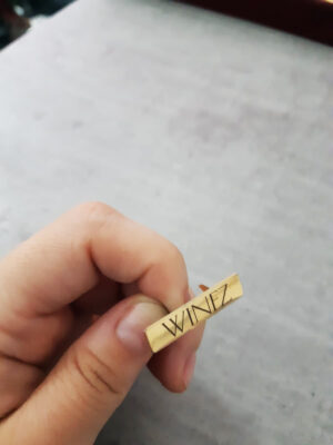 Etiqueta Retangular com garra 0,75 x 3,0 cm - Linha Laser - Imagem 2