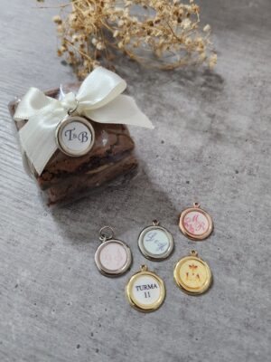 Pingente Personalizado Colorido 1,5 cm - Linha Resina - Imagem 2