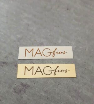 Etiqueta Retangular 4,0 x 1,0 cm - sem furo - Linha Laser