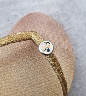 Pin de chinelo 1,5 cm - Linha Resina - à partir de 10 unidades