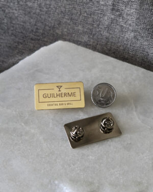 Broche Personalizado 5,0 x 2,0cm com gravação à laser - à partir de 1 unidade - Imagem 2