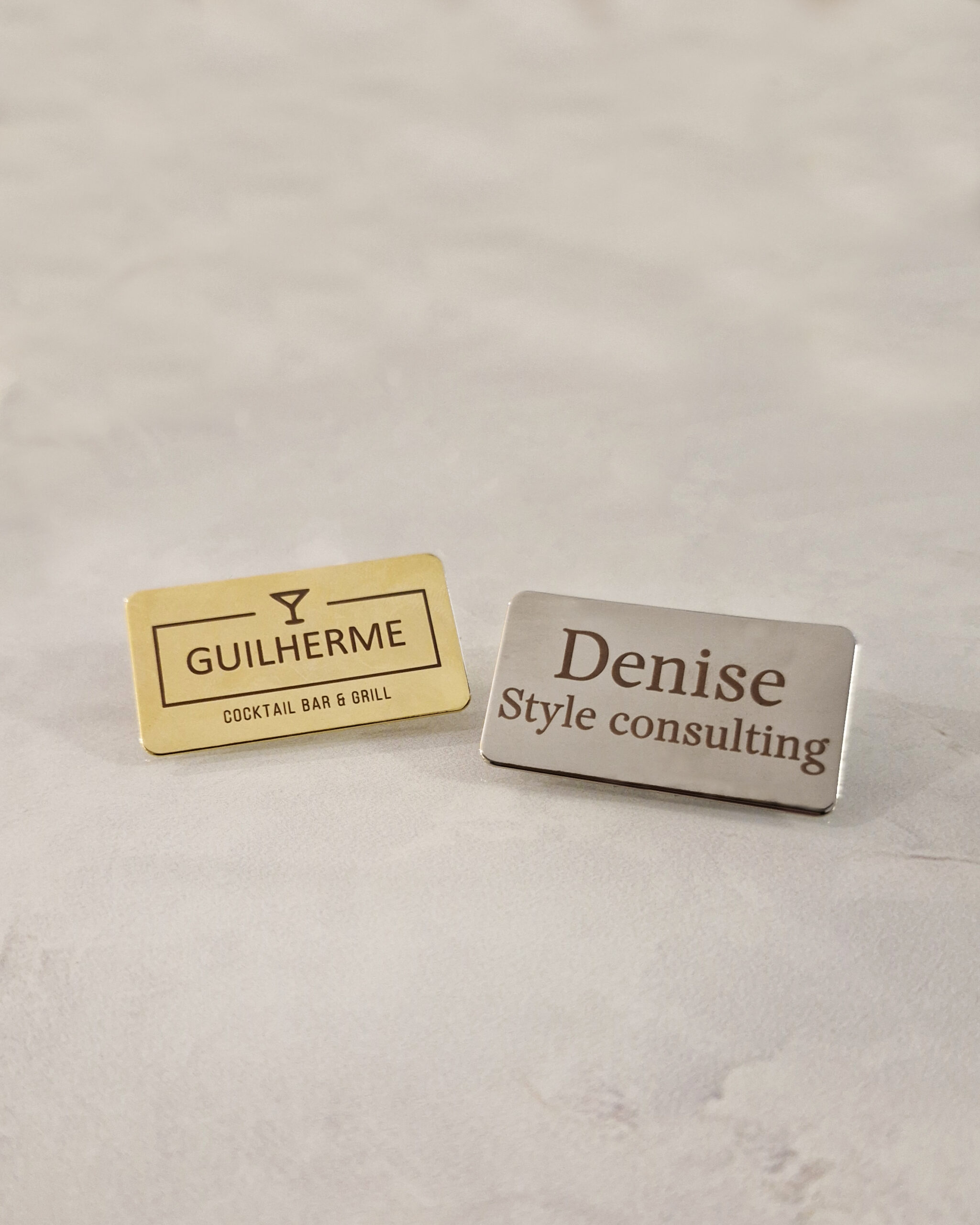 - retângular 5 Broche Personalizado 5,0 x 2,0cm com gravação à laser - à partir de 50 unidades - Imagem 1
